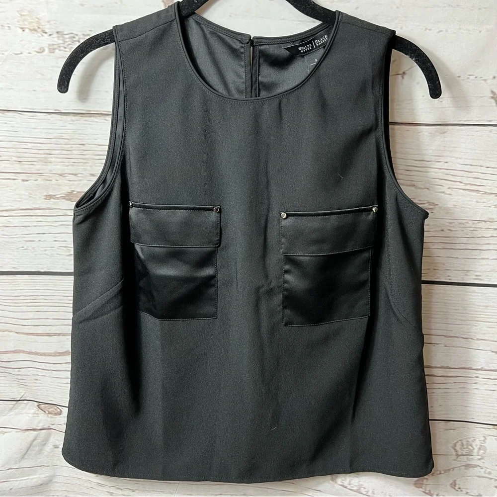 Nwt Whbm Sleeveless Cropped Shell Top